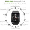 100x Smart Watch GT08 Clock Sync Notifier Support Sim TF Card Bluetooth Connectivity Android Phone Smartwatch Alloy Smartwatch