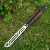 Theone Balisong Couteau d'entraînement pour perroquet noir, calmar, papillon, non tranchant, tuant l'abeille, basilic, douille, Jilt, couteaux pivotants, serpent, monstre marin, Cyoz, chimère