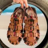 Бренд летние мужские сандалии пляж обувь летнее отдых пляж Римские мужчины.