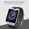 SmartWatch Bluetooth Smart Watch ReloJ Relogio 2G GSM Sim App Sync Mp3 Antilost för iOS Android -telefoner PK DZ099150406