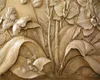 3d duvar kağıdı Vintage Avrupa tarzı Rölyef Çiçek Kelebek Salon Yatak Odası İç Dekorasyon İpek duvar kağıdı