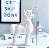 Animals Simulation Cute Unicorn Statue Cartoon Resin Craftwork Show Window Decoration Gift Purely Manual European Style L2793