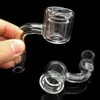 Double Tube XXL 열병 코어 반응기 Quartz Banger Nail OD 28mm ID 17mm 암컷 남성이있는 화려한 탄수화물 캡