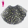 Girls Tutu Skirts Kids Designer Clothes Baby Gold Polka Dot Skirts Princess Tulle Ballet Skirt Pettiskirts Dance Wear Mini Dresses D7488