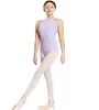 Stage Wear Ginnastica Body Donna Nuovo arrivo Costume da ballo in pizzo a collo alto Balletto nero