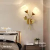 Creative Bedroom Lights Wall Mounted Gold Glass Aisle Balcony Wall Lights Multi-style Indoor Wall Lighting Bulb Included