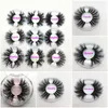 25 mm långa 3D Mink ögonfransar Private Label Logo Mink ögonfransförlängningar Dramatiska tjocka mink fransar Cruelty free Fluffiga naturliga lösfransar