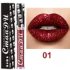 Cmaadu Shimmer Shining Lip Gloss Wodoodporna szminka Diamentowa Brokat 3.5ml Ciekłe Kosmetyki