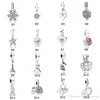 Otantik 925 Gümüş kolye boncuk Avrupa Yılan Zincir kolye Moda DIY Takı için Pandora bilezik renkli Charms uyar