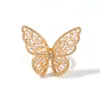 Diamond Girl Ring sterling Butterfly Rings Hip Hop jewelry Zircon Iced Women Ring Plated Fashion Wholesale Set Diamond