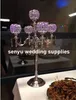 Wedding table centerpiece crystal candle holder 5 arms crystal candelabra for home decor senyu0007