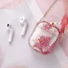 For Airpod Case Protective Cover perfume Bottle Quicksand TPU Earphone Cases Air pods Protecte Shell With Chain9841149