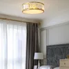 Copper LED Crystal taklampa lyxigt gyllene vardagsrumsdekorationslampa dia.45cm 4 x e14 romantiskt bröllop modernt sovrum lätt barnlampa