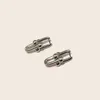 Hot Fashion Titanium Steel Jewelry Explosion Models No Word Chain Earrings 2 Section U-Shaped Chain Stud Earrings for woman