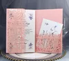 Cartões de Convites De Casamento Kit, convite de celebração Mesa de impressão para a festa de Aniversário, chuveiro nupcial, com Envelopes e selo Autocolante