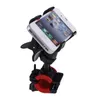 Cykeltelefonhållare Universal Double Clip 360 Degree Travel Bike Handlebar Stand Motorcykel GPS Mounts för iPhone 11 2019 Samsung S10 Plus