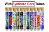 18 * 120 mm Joke's up Glass Cork Tube PRE-ROLLS Tubos de embalaje 1 Gramo preroll Pre-roll Tubo de vidrio Jokesup Lucky Charmz dankwoods pre rolls