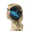 1920s Headpiece Feather Flapper Headband Great Gatsby Hoofdtooi Vintage 9.7