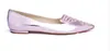 Gratis frakt Fashion 2019 Ladies Patent Leather Pointed Shoes Flat Solid Embroider Butterfly Ornament Sophia Webster Purple Shoes 34-42 01