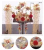 Matrimonio tradizionale cinese Sposa Corona d'oro Regina Copricapo rosso Copricapo da sposa vintage Tiara Copricapo Accessori per capelli da sposa297A
