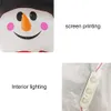 Festival decoration Christmas Inflatable Snowman Costume Xmas Blow Up Santa Claus Giant Outdoor 2 4m LED Lighted snowman costume2442