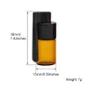 51mm/36mm Glass Pill Case smoking Vial Bottle Snuff Snorter Dispenser Bullet Rocket Container Box with Plastic Spoon Cap accessories