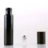 5 ml 10 ml Roll på glasflaska Refillerbar eterik oljeperfymflaskor Bärbara tomma kosmetiska behållare med metallrullboll