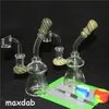 6.3inch Szklany Bong Jet Perc Wax Dab Rig Oil Ratuj Rury Smokiernicze Fab Serma Bubwler Water Rura 4mm Quartz Banger