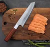 Turwho Chef Kniv 8 tum Japansk Pro Kök Kniv Carving Cleaver Super Sharp 7-Layer 440c Damascus Steel Knife With Exquisite Presentförpackning