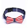 PLAID Printing Camouflage Pets Dog Collar Cute Rands Bowknot Valp Katter Neck Bow Tie Bulldog Decoration Collar