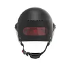 オートバイスクーター電気自動車バイクからオートバイスクーターの自動応答のBluetoothの半分の顔ヘルメット - 黒