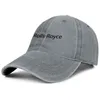 أنيقة شعار Rolls Royce Usisex Denim Baseball Cap Design الخاص بك القبعات الكلاسيكية الخاصة بك رولز