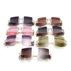 Trendy Oversized Square Sun Glasses Top Women Red Brown Tinted Color Lens UV400 Retro Women Men Sun GlassesW904316284