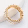 Vecalon luksus tenisowy pierścień tenisowy wypełniony biały złotem diamentowy cz impreza weselna pierścienia dla kobiet mężczyzn palec biżuteria prezent 296l