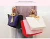 Gift Wrap Large Size Gold Present Box For Pajamas Clothes Books Packaging Handle Paper Bags Kraft Bag With Handles1