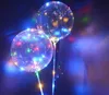 Luzes de LED Balões iluminando a noite Bobo Ball Ball Multicolor Decoration Balloon Wedding Decorativo Balões mais claros Wit7799155