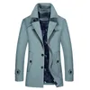 Höst Mode Mäns Trench Coat Male Blazer Design Business Casual Suit Jacka Vinter Tjock Varm Windbreaker Plus Storlek 8XL 9XL