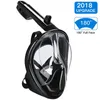 Duikmasker volledig gezicht snorkelen masker onderwater anti mist snorkelen duikmasker voor zwemmen speervisserij duik mannen motorfiets bril