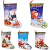 Christmas Gift Wrap Gags Stocking Candy Storage Bag Party Home Decorations Decor For Xmas Tree Santa Man XD21832