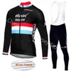 Quick step Pro Team Maillot Cyclisme Hiver Maillot Manches Longues Thermique Polaire Vélo Vêtements Maillot Ropa Ciclismo A08