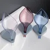 Leaf Shape Soap Dish Non-Slip Badrum Självdränering Tvålhållare Kök Badrum Tvål Borsträtt