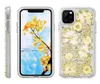 Voor iphone 11 pro max xr xs max 8 7 6 plus pc materiaal mooie senior echte bloem ontwerp telefoon case cover