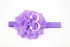 12 couleurs fleurs bandeaux bébé enfants bâtons de cheveux élastiques enfants accessoires de cheveux fleurs filles bandes de tête infantile bandeau