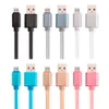 1M / 2M / 3M OD5.0 grosso tecido trançado Nylon USB Cord Dados Dados cabo do carregador 3 portas diferentes