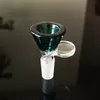 Bacia de vidro 14,5 milímetros Masculino Joint Bubbler Dab Rigs Vidro Cachimbo de vidro Hookah Água Bongos Acessórios XL-SA01