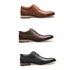 Men Dress Shoes High Quality Designer Shoes Genuine Leather Lace-up Loafers Gentleman Business Dancing Party Wedding Shoes Big Size US7.5-13