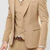 Yakışıklı Beyaz Düğün Smokin Slim Fit Altın Desen Lapple Erkekler için Uygun Ucuz Bir Düğme Damat Sadece Ceket ve Mendil Takım Elbise