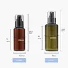 100 ml 150 ml Nachfüllbare Reiseflaschen Durchsichtig Braun Grün Kunststoff Parfüm Zerstäuber Leere Sprühflasche Make-up Flasche F3438