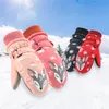 Gants tendance pour garçons et filles en hiver, coupe-vent, imperméables et résistants au ski, protection à trois couches, accessoire de gants de chaleur en plein air.