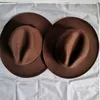 Sombreros de fieltro de ala ancha para hombre y mujer, sombreros de fieltro de ala ancha para hombre y mujer, sombrero de fieltro Vintage Unisex de Panamá, gorra de Jazz L XL, tendencia 2020